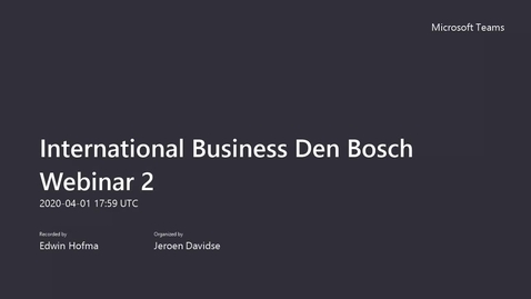 Thumbnail for International Business - Bachelor - Voltijd - 's-Hertogenbosch