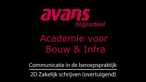 Thumbnail for 2D Zakelijk schrijven (overtuigend)