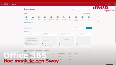 Thumbnail for Kennisclip hoe maak je een Sway