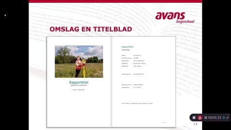 Thumbnail for Omslag en titelblad zakelijk verslag Avans ADGO 2021