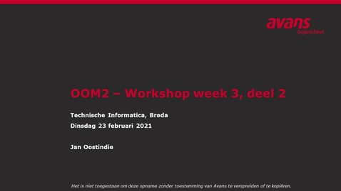 Thumbnail for OOM2 hoorles wk3 - Design Patterns (2)