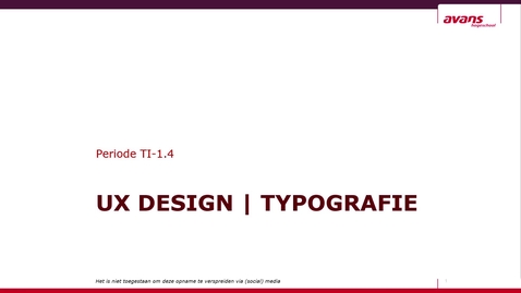 Thumbnail for TI-1.4  - UXD - WS3 - Typografie