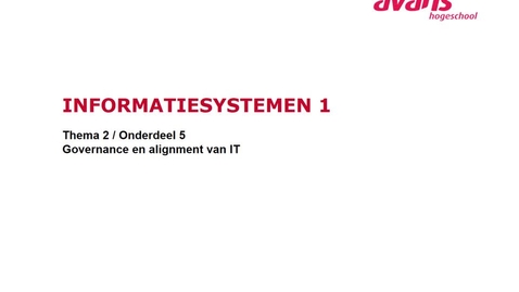 Thumbnail for Thema 2.5 governance en alignment