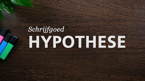 Thumbnail for Schrijfgoed : Hypothese