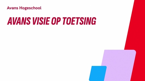 Thumbnail for Avans visie op toetsing