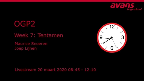 Thumbnail for OGP2 Week 7- Tentamen oefenen - 2020