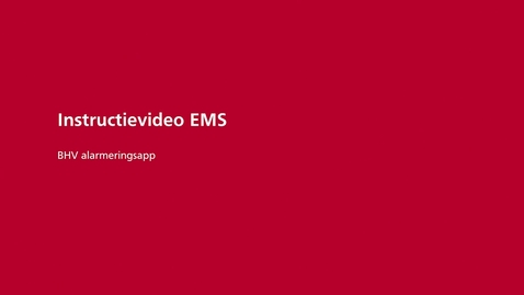 Thumbnail for BHV Instructievideo EMS Avans Hogeschool