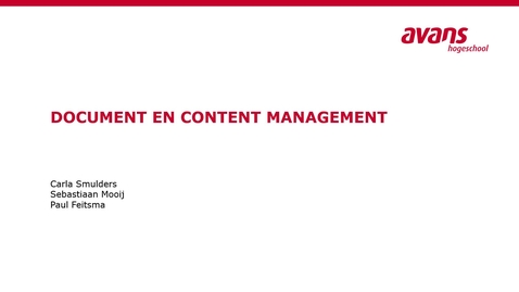 Thumbnail for Document Management Col 1 Zaakgericht Werken