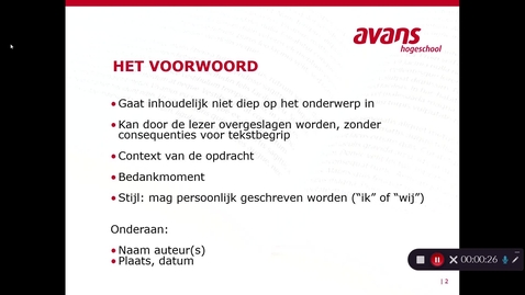 Thumbnail for Voorwoord en verschil met inleiding verslag Avans ABI 2020