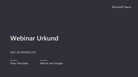 Thumbnail for Webinar Urkund