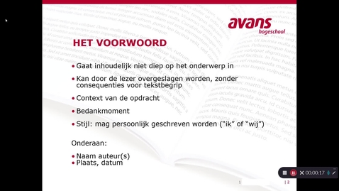 Thumbnail for Voorwoord en verschil met inleiding verslag Avans ADGO 2021