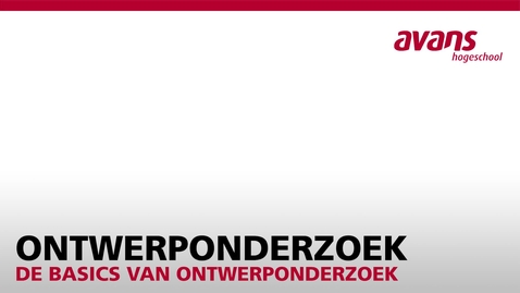 Thumbnail for Ontwerponderzoek - De basics van ontwerponderzoek