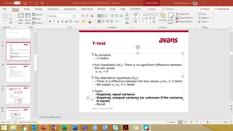Thumbnail for Stat wk 5 - tutorial 2 - T-test (comparing two means - long version)