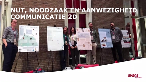 Thumbnail for Nut, noodzaak en aanwezigheid Communicatie 2D RO