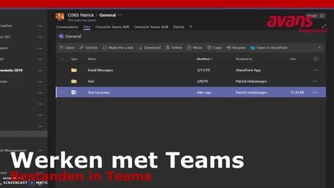 Thumbnail for Teams werken met bestanden