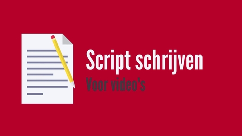 Thumbnail for Script schrijven voor video