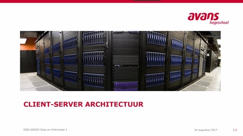 Thumbnail for Meerlagenmodel voor 'client-server' architectuur - Quiz