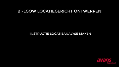 Thumbnail for Instructie locatieanalyse maken