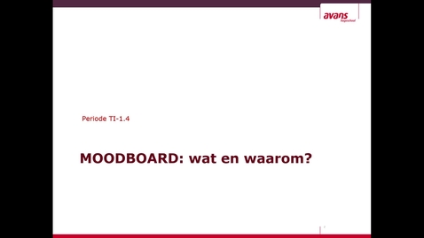 Thumbnail for TI-1.4  - Proftaak - Moodboard