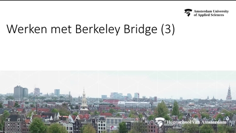 Thumbnail for Werken met Berkeley deel 3: voorwaarden
