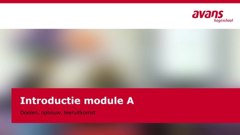 Thumbnail for Introductie module A