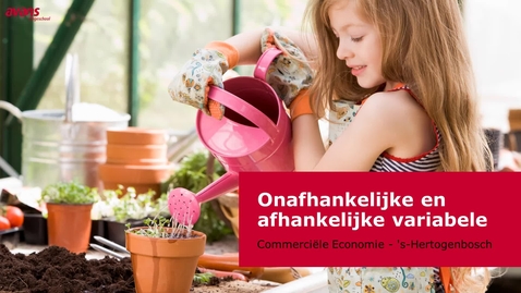 Thumbnail for De onafhankelijke en afhankelijke variabele