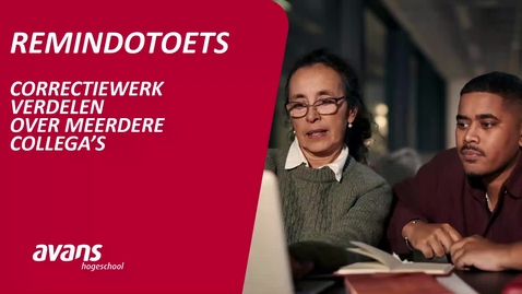 Thumbnail for RemindoToets:  correctieronde verdelen over meerdere collega's
