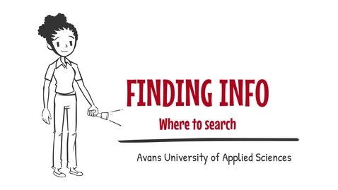 Thumbnail for 3. Finding info - Where to search - Avans