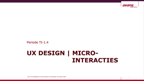 Thumbnail for TI-1.4  UXD - Micro-interacties