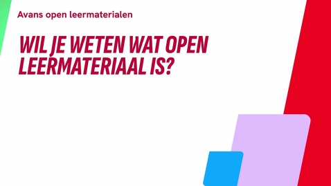 Thumbnail for Wil je weten wat open leermateriaal is?