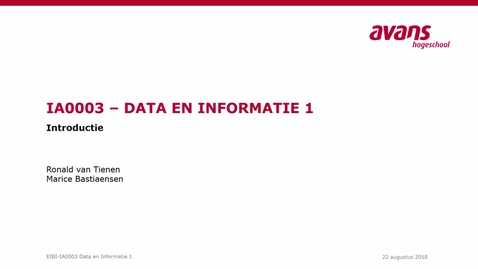Thumbnail for 1e deel van de Introductie - Quiz
