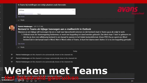 Thumbnail for Teams gebruik tekstveld