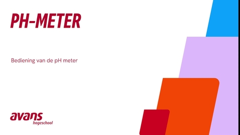 Thumbnail for Bediening van de pH meter