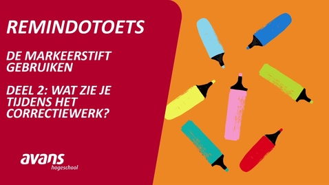 Thumbnail for RemindoToets: markeren tijdens correctiewerk