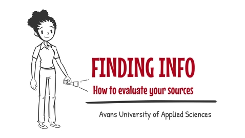 Thumbnail for 4. Finding info - How to evaluate your sources -  Avans