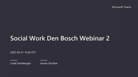 Thumbnail for Social Work - Bachelor - Voltijd - Den Bosch