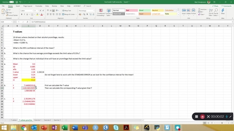 Thumbnail for Statistics wk 4 - Exercise 2b