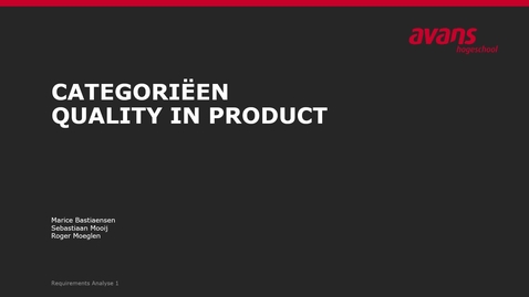 Thumbnail for 3 NFE en ISO25010 - Quality in Product