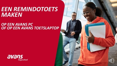 Thumbnail for Een RemindoToets maken op een Avans PC of op een Avans toetslaptop
