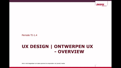 Thumbnail for UXD - WS2 - Overzicht ontwerpstappen