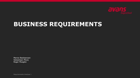 Thumbnail for Business requirements