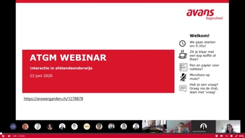 Thumbnail for ATGM Webinar over Interactie in afstandsonderwijs (23 juni) -volledige opname-