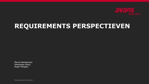 Thumbnail for Perspectieven requirements