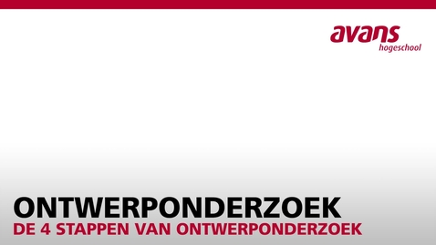 Thumbnail for Ontwerponderzoek - De 4 stappen van  ontwerponderzoek