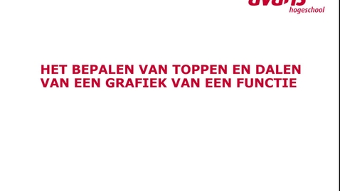 Thumbnail for Toppen en dalen bepalen
