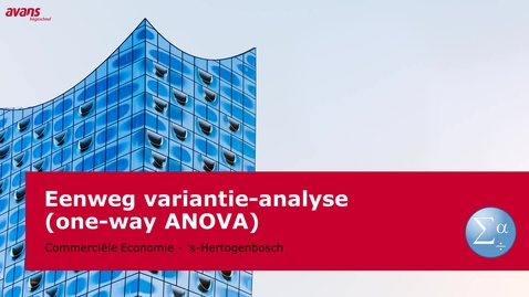Thumbnail for Eenweg variantie-analyse (one-way ANOVA)