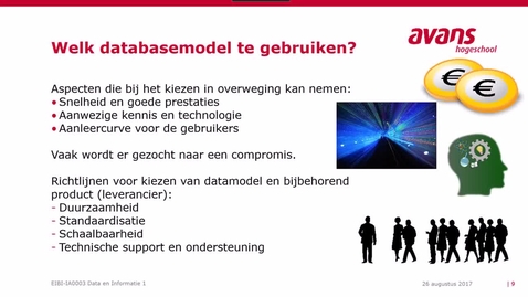 Thumbnail for Datamodel en Databasemodel - Clip E - Quiz