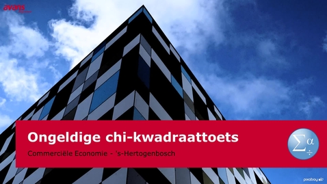 Thumbnail for Chi-kwadraattoets is ongeldig. En nu?