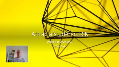 Thumbnail for Video start afstuderen