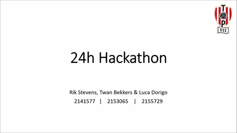 Thumbnail for 24h Hackathon 2020 | Groepje 4
